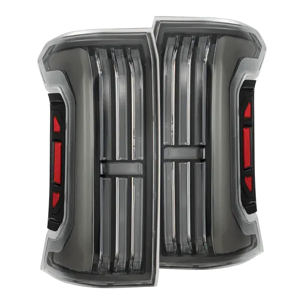 2024-25 Toyota Tacoma Alpharex Nova-Series Prismatic Led Tail Lights - Black 1