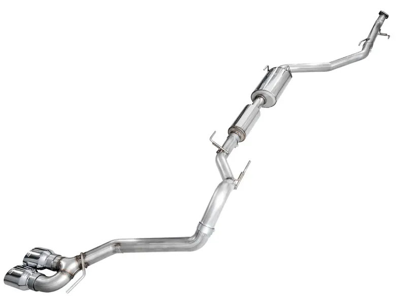 2024-25 Toyota Tacoma Awe  0Fg Dual Exhaust,  Chrome Silver Tips 1