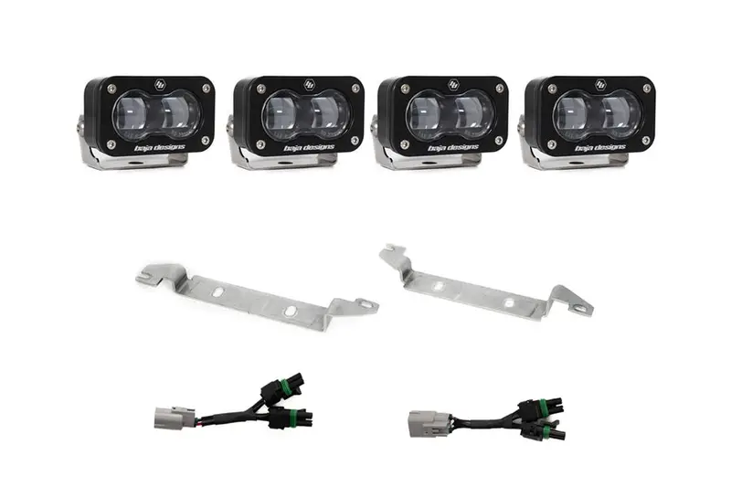 2024-25 Toyota Tacoma Baja Designs S2 Sae Oem Fog Light Replacement Kit, Clear 1