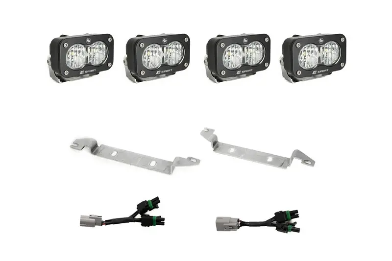 2024-25 Toyota Tacoma Baja Designs S2 Sport Oem Fog Light Replacement Kit, Clear - Wide Cornering 1