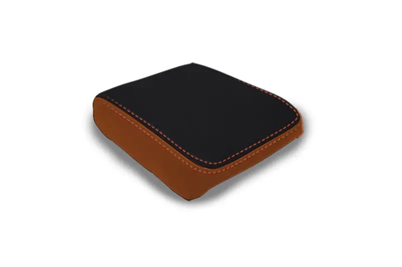 2024-25 Toyota Tacoma Prp Center Console Cover - Black And Orange 1