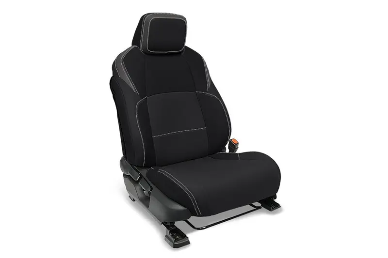 2024-25 Toyota Tacoma Prp Front Seat Covers, Black And Gray - Pair 1