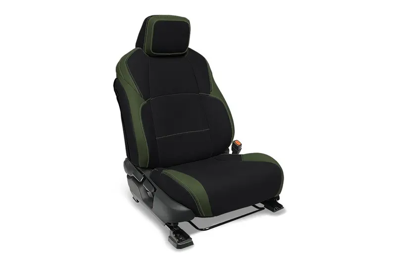 2024-25 Toyota Tacoma Prp Front Seat Covers, Black And Olive Green - Pair 1
