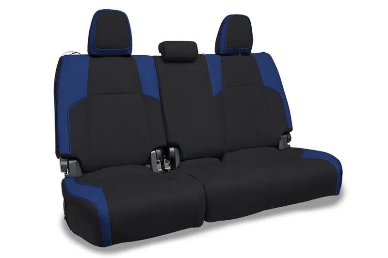 2024-25 Toyota Tacoma Prp Rear Bench Covers - Black And Blue 1