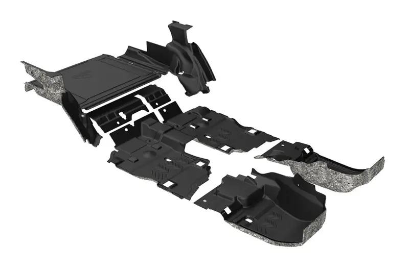 2024-26 Jeep Wrangler Jl 4Dr W/O Subwoofer Armorlite Complete Full Floor Kit - Mesa Smoke 1