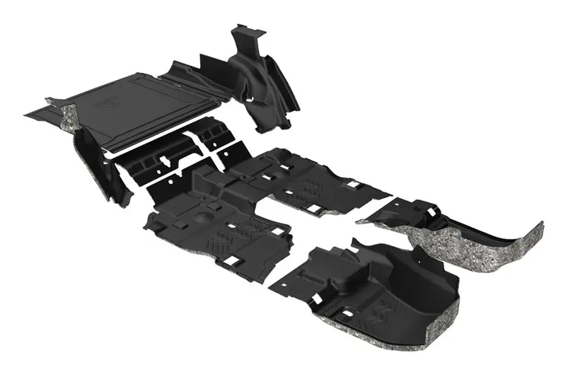 2024-26 Jeep Wrangler Jl 4Dr W/ Subwoofer Armorlite Complete Full Floor Kit - Mesa Smoke 1
