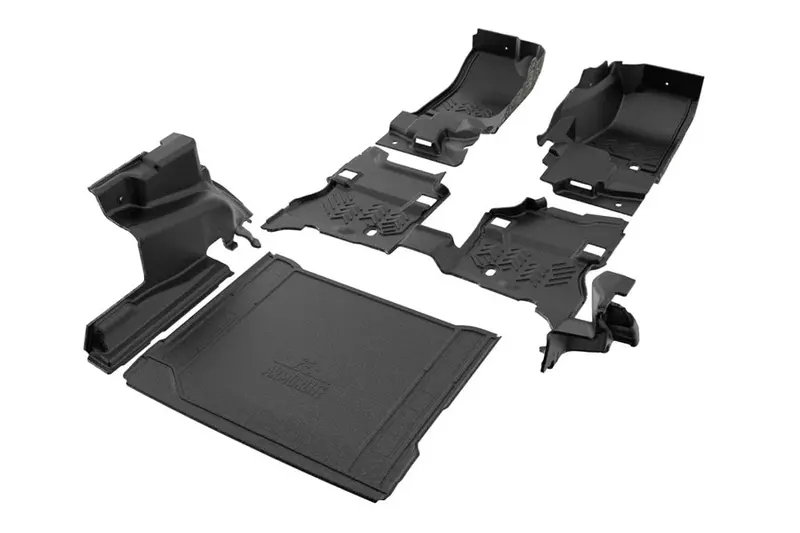 2024-26 Jeep Wrangler Jl 4Xe W/ Subwoofer Armorlite Complete Full Floor Kit - Mesa Smoke 1