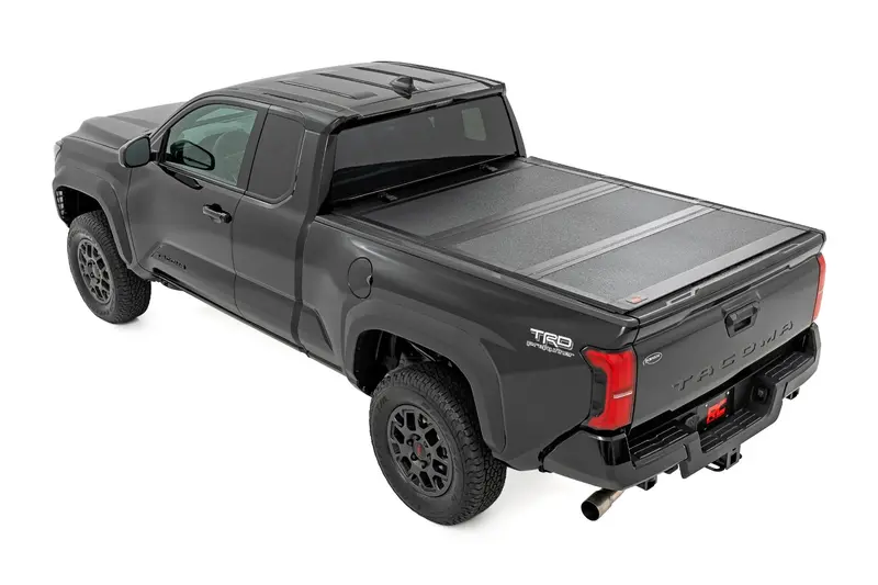 2024-26 Toyota Tacoma 5Ft Bed Rough Country Hard Tri-Fold Flip Up Bed Cover 1
