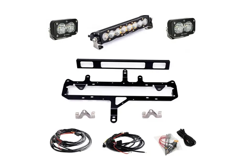 2024+ Toyota Tacoma Baja Designs S8 10In / S2 Pro Gille Light Kit - Clear 1