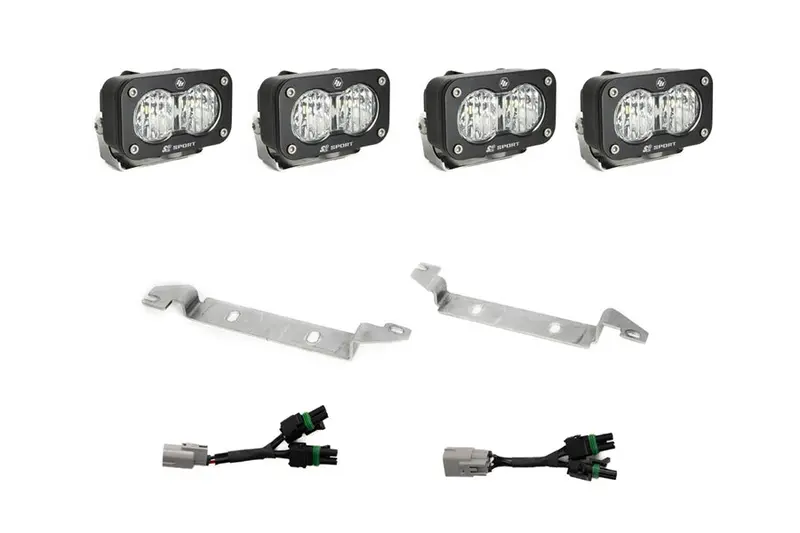 2025 Toyota 4Runner Baja Designs S2 Sport Oem Fog Light Replacement Kit, Wide Cornering - Clear 1