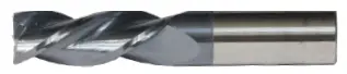 3/8" Spoon Cutter - Center Cut. Single End With 35 Degree Helix. Shank Od 3/8" - Loc 1" - Oal 2-1/2" - Standerd Radius 0.015-0.020" - 3 Flutes For Ss Machining. Altin Coated 1