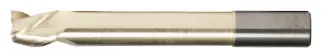 3/8" Spoon Cutter - Center Cut. Single End With 38 Degree Helix. Shank Od 3/8" - Loc 1/2" - Oal 4" - 3 Flutes For Aluminum & Non-Ferrous Machining. Zrn Coated 1