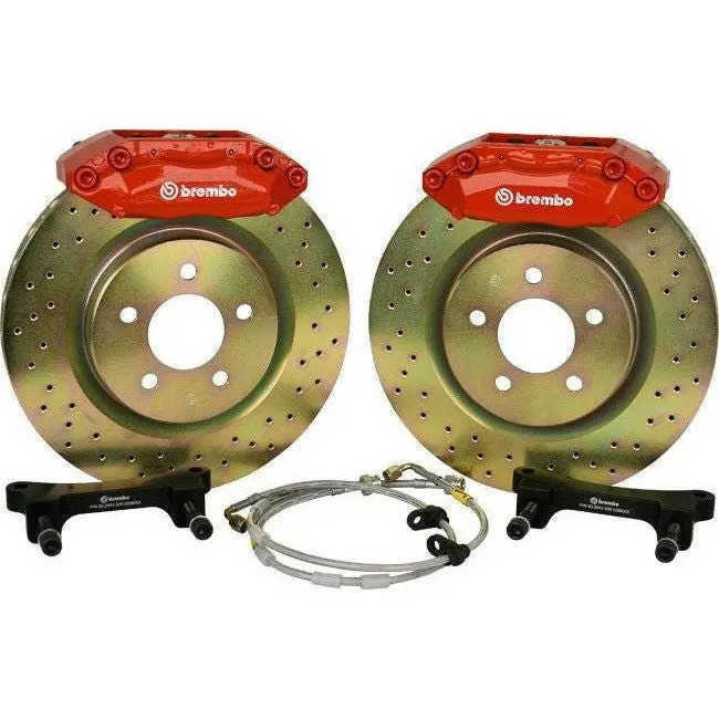 4 Piston Front Brake Kit (13'' Red) 1