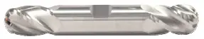 7/16" End Mill Double End Ball. W/Weldon Flats. Flute Length 7/8" Oal 4" - 2 Flutes - Uncoated 1