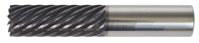 7/16" End Mill Single End Square. Tough Mill. Flute Length 3" Oal 6" - 5 Flutes - Altin Coated 1