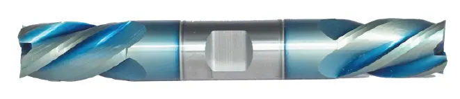 7/32" Solid Carbide End Mill Single End Square. Double End Stub Length. Shank Od 3/8", Flute Length 9/16", Oal 3-1/2'' - 4 Flutes Sky Coat 1