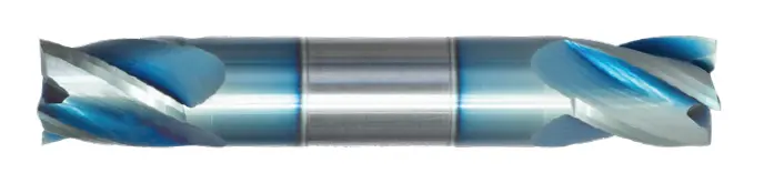 7/64" Solid Carbide End Mill Single End Square. Double End Stub Length. Shank Od 1/8", Flute Length 7/32", Oal 1-1/2'' - 4 Flutes Sky Coat 1