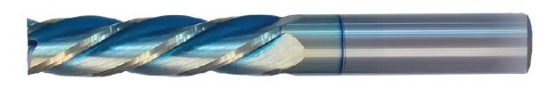 7/8" Solid Carbide End Mill Single End Square. Long. Shank Od 7/8", Flute Length 2-1/4", Oal 5'' - 2 Flutes Sky Coat 1