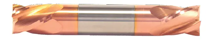 9/16" End Mill Double End Square. Stub Length. Flute Length 11/16" Oal 3-1/2" - 2 Flutes Ticn Coated 1