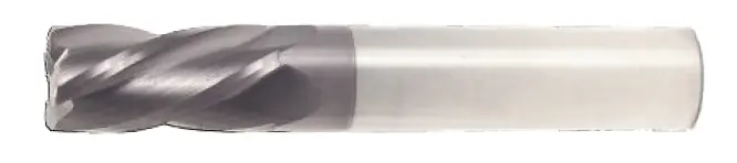9/32" End Mill Single End Square. Corner Radius .015" - Shank Od 5/16'' Flute Length 7/8" Oal 2-1/2" - 2 Flutes - Altin Coated 1
