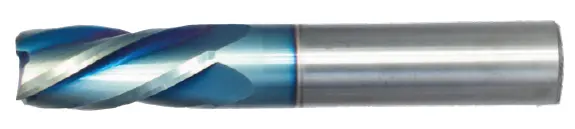 9/64" End Mill Single End Square. Flute Length 9/16" - Oal 2" - 4 Flutes Sky Coat 1