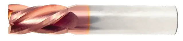 9/64" End Mill Single End Square. Flute Length 9/16" - Oal 2" - 4 Flutes Ticn Coated 1