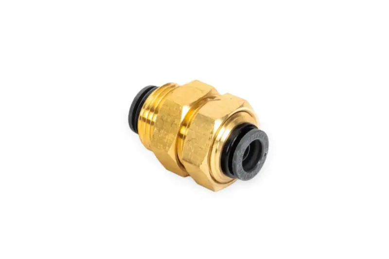 Accuair Suspension 3/8In Dot/Ptc To 3/8In Dot/Ptc Bulkhead Connector 1