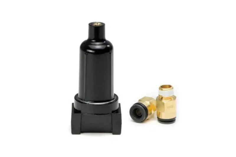 Accuair Suspension Black Moisture Trap W/ Filter - 2 Fittings 1