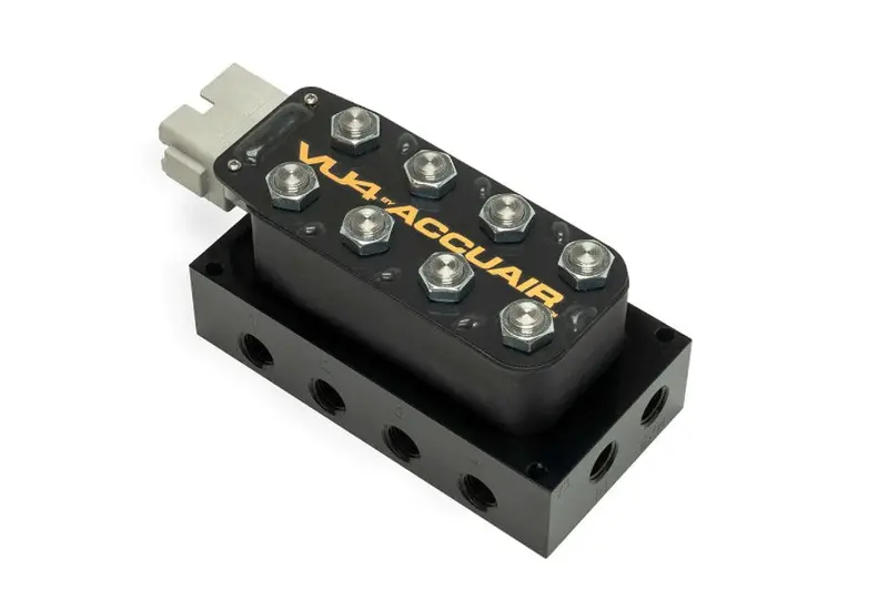 Accuair Suspension Vu4 4-Corner Manifold Solenoid Valve Unit W/ 14 Npt Ports 1