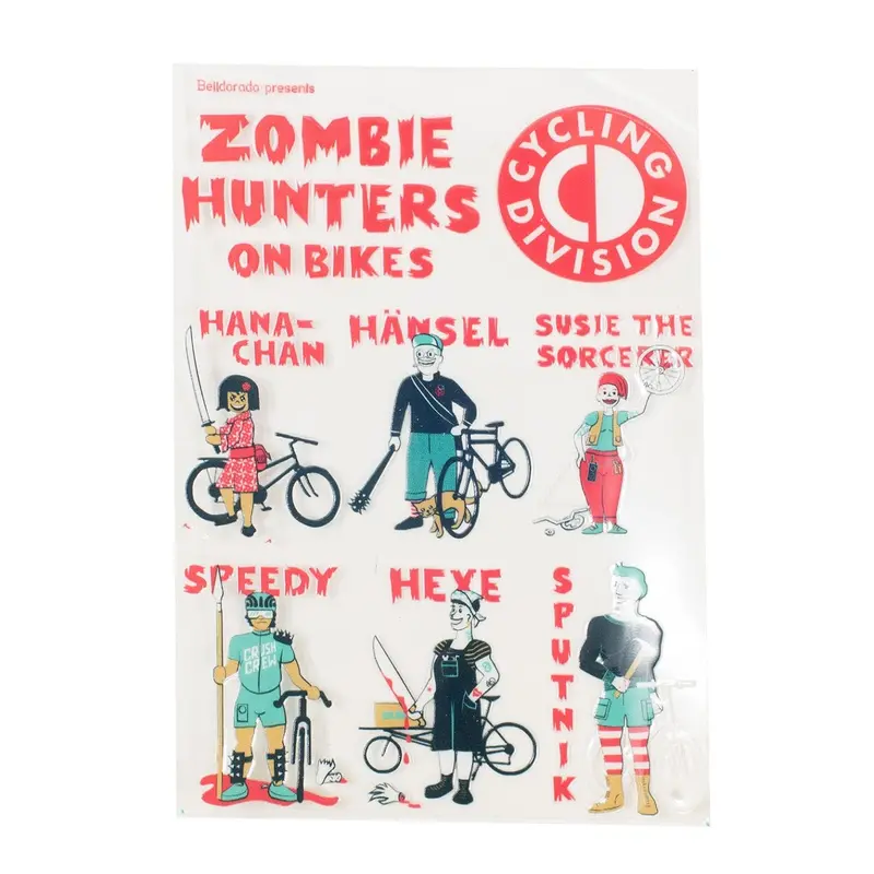 Adam Bell's Works - Zombie Hunters On Bikes Decal Set 1