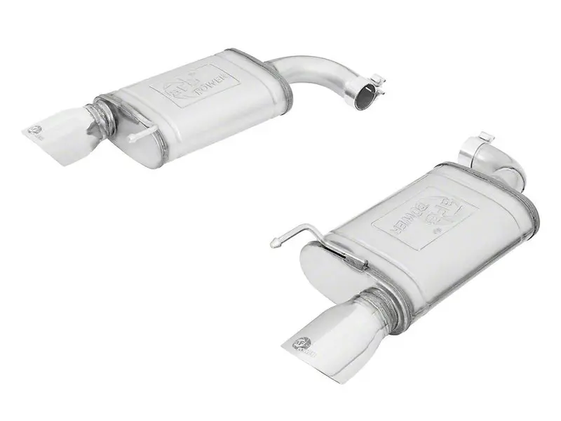 Afe Mach Force Xp 2.5 In. Axle-Back Exhaust W/ Polished Tips 1