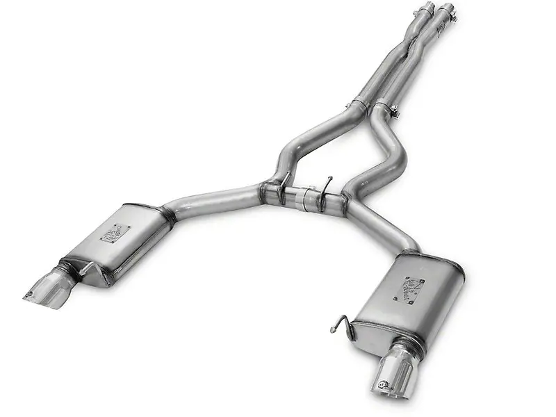 Afe Mach Force-Xp 3 In. Cat-Back Exhaust W/ X-Pipe - Polished Tips 1