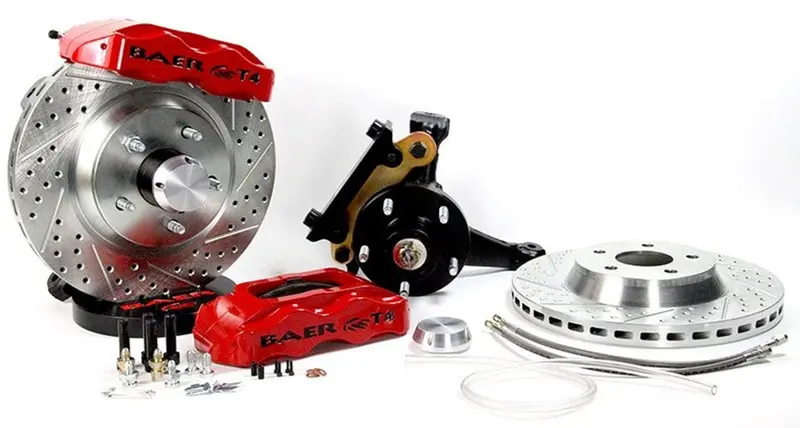 Baer Mustang 13" Track4 5-Lug Front Brake Kit - Stock Spindles (1979-1993) 1