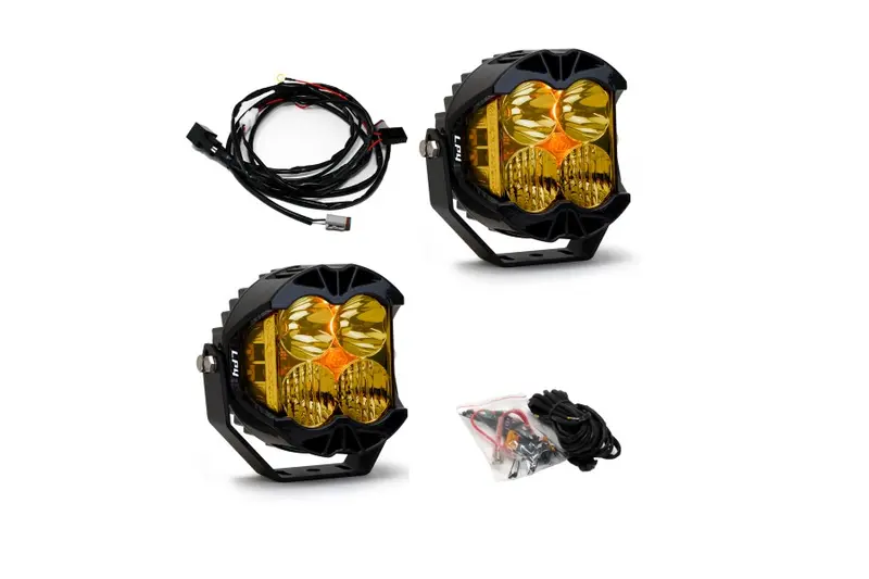 Baja Designs Lp4 Pro Led, Pair Amber Lens Driving/Combo 1