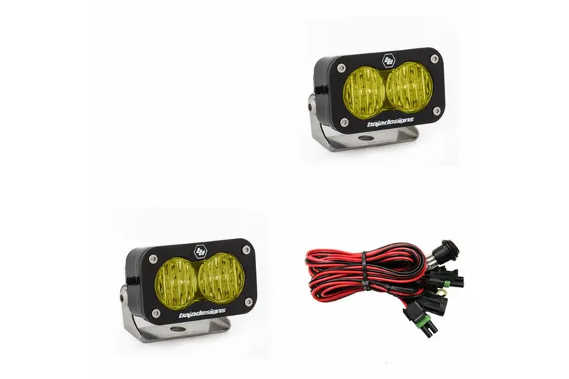 Baja Designs S2 Pro Wide Cornering Led Lights, Amber - Pair 1