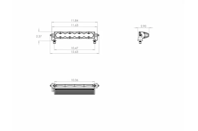 Baja Designs S8, 10In Flood Light Bar - White 2