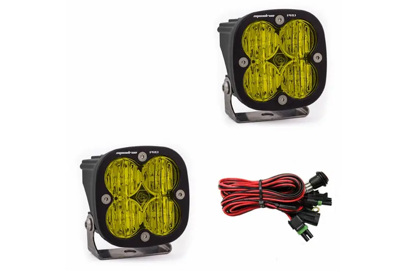 Baja Designs Squadron Pro Amber Wide Cornering Led Light - Pair 1