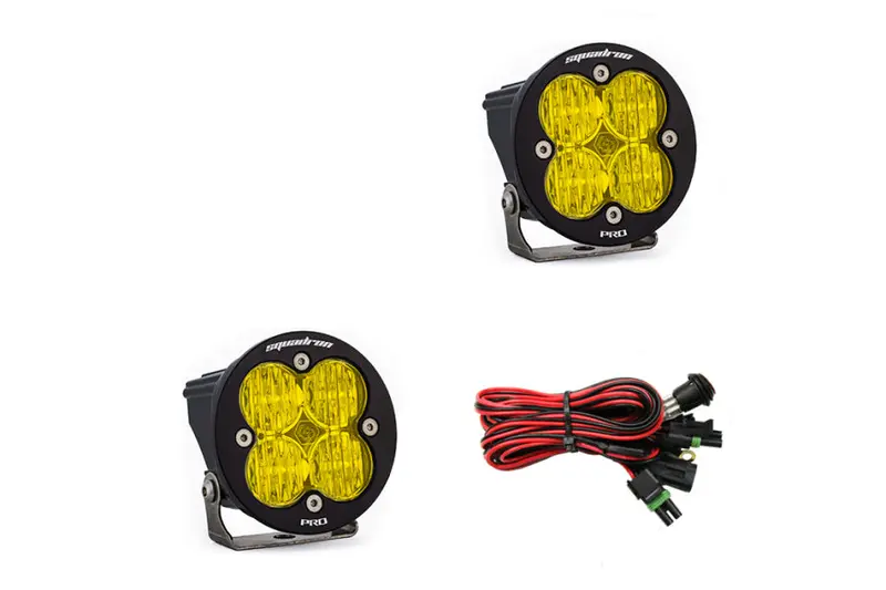 Baja Designs Squadron-R Pro Wide Cornering Led Lights - Pair - Amber 1