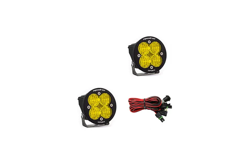 Baja Designs Squadron-R Sport Wide Cornering Led Lights - Pair - Amber 1
