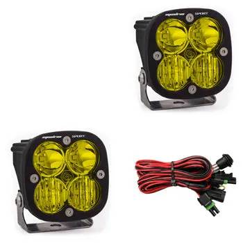 Baja Designs Squadron Sport Driving/Combo Led Lights - Pair - Amber 1