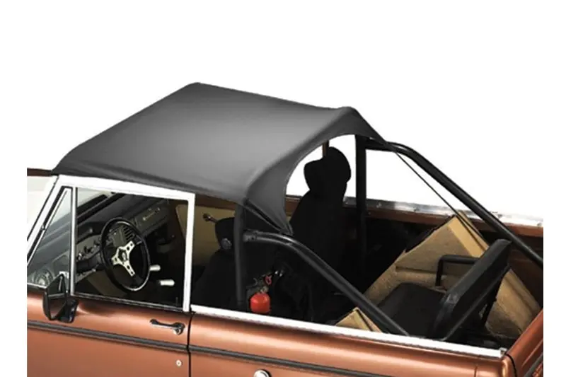 Bestop 1964-84 Toyota Land Cruiser 40 Series Traditional Bikini Top, Black Crush 1