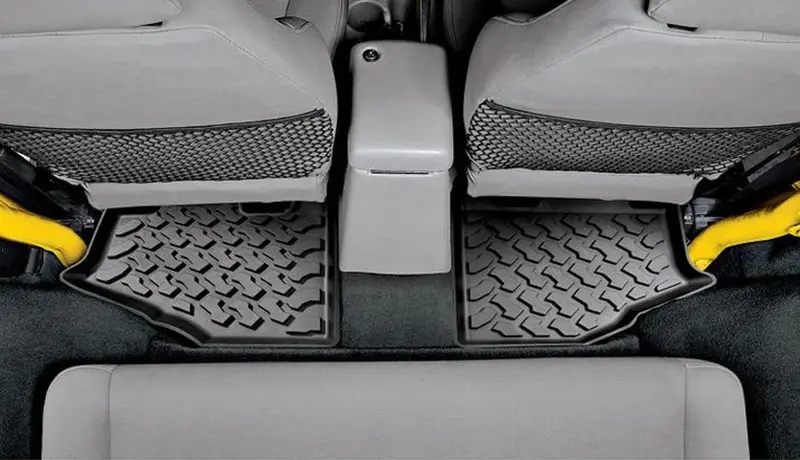 Bestop Black Floor Mats, Rear - Pair Tj 1