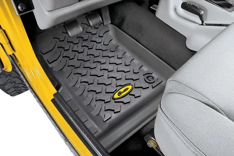Bestop Front Floor Mats, Black - Yj/Cj7 1