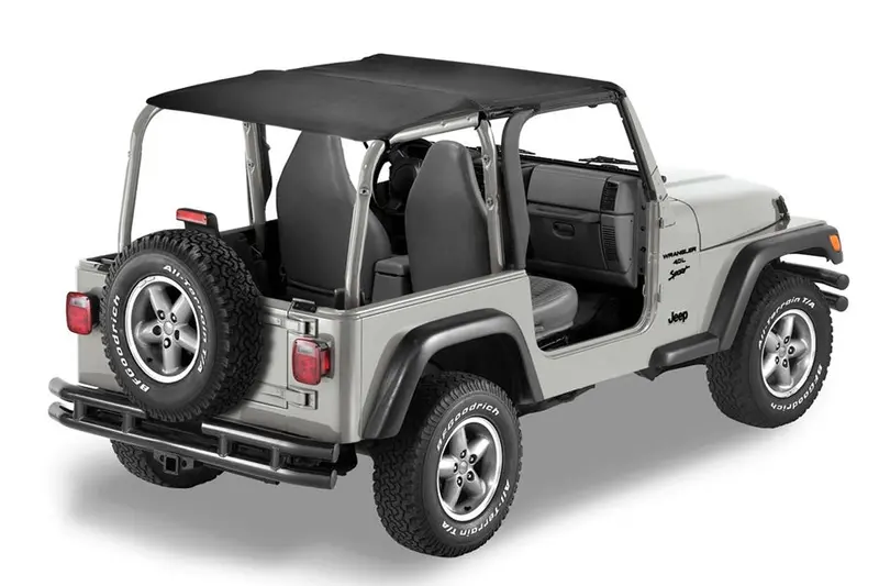 Bestop Safari-Style Bikini Soft Top, Black Diamond - Tj 2003-06 1