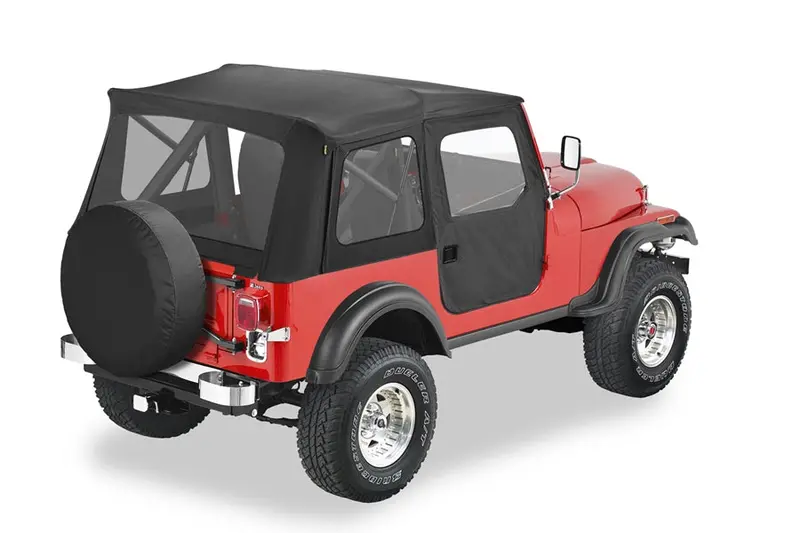 Bestop Supertop Classic Squareback Soft Top, Black Crush - Cj5 1