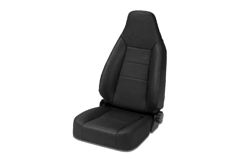 Bestop Trailmax Ii Sport Front Seat - All Vinyl, Black Denim - Cj7/Tj/Yj 1