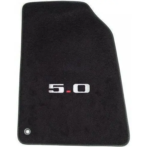 Black Floor Mats (With 5.0L Logo) 1