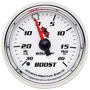 Boost Gauge 20 Psi/30 In Vac - Mech. C2 - 2 1/16 1