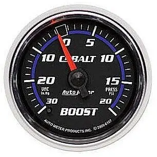 Boost Gauge (Cobalt 20Psi/30 In 2 1/16 Mechanical) 1