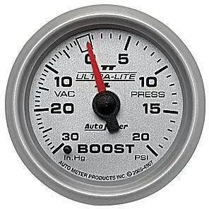 Boost Gauge (Ultralite Ii 20 Psi/30In Vac, 2 1/16) 1